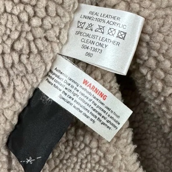 Royal Air Force XL men’s B3 style genuine leather, shearling jacket EUC - Picture 9 of 16